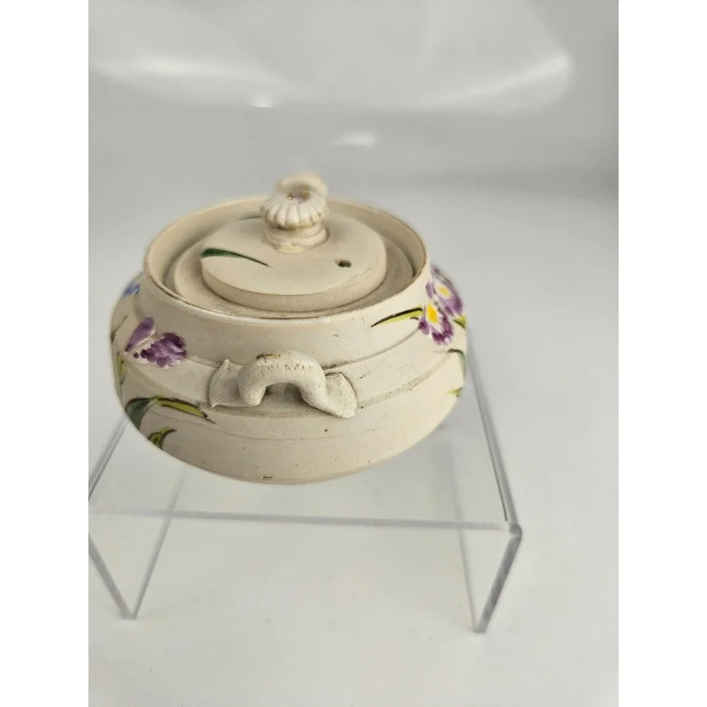 Vintage Japanese Floral Teapot Small Hand Painted Ceramic Made‎ Japan